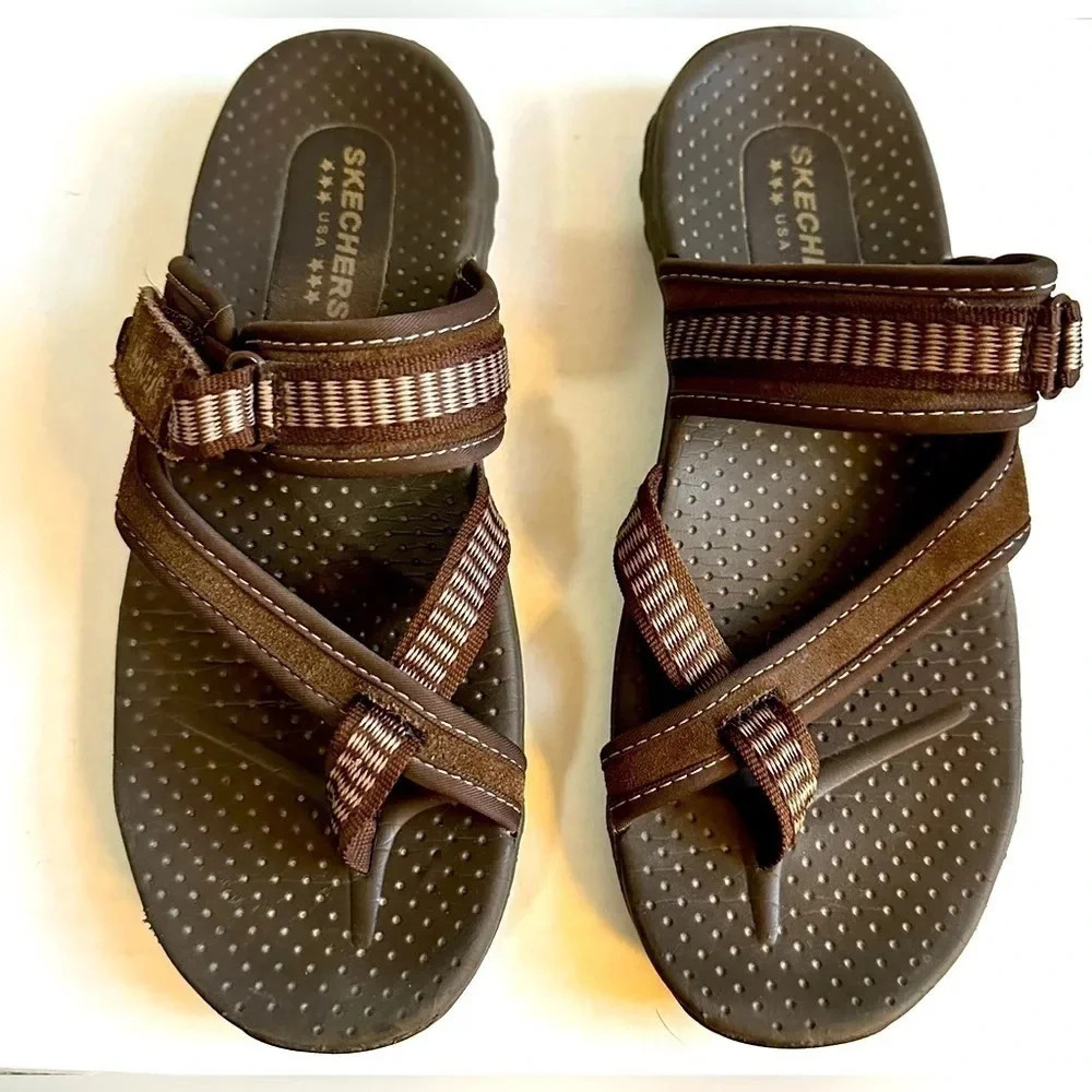 Women’s Skechers Outdoor Lifestyle Sandal. No size on shoe see measurements.